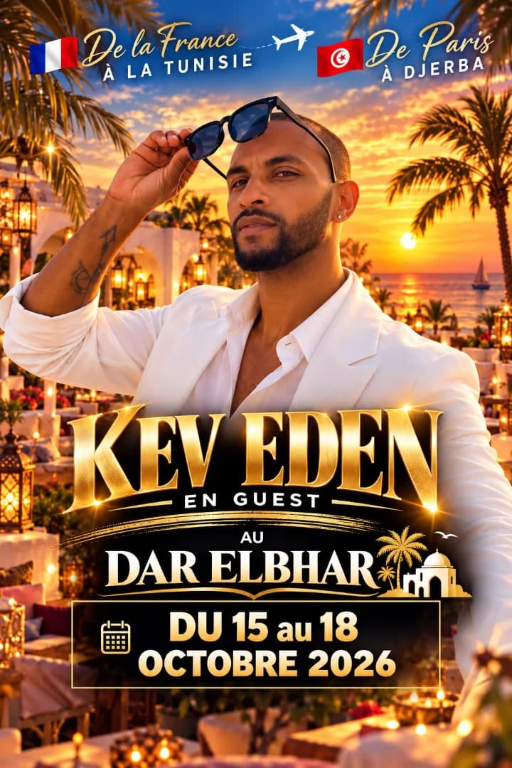 Kev Eden en Guest au Dar El Bhar Djerba | Soirée Live & DJ Set · Dar El Bhar, Djerba